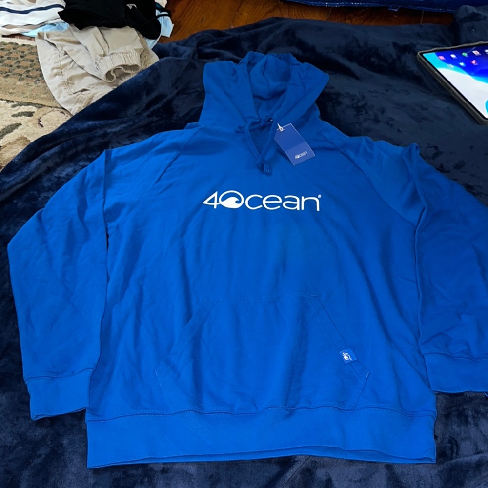 Blue Hoodie Sweatshirt